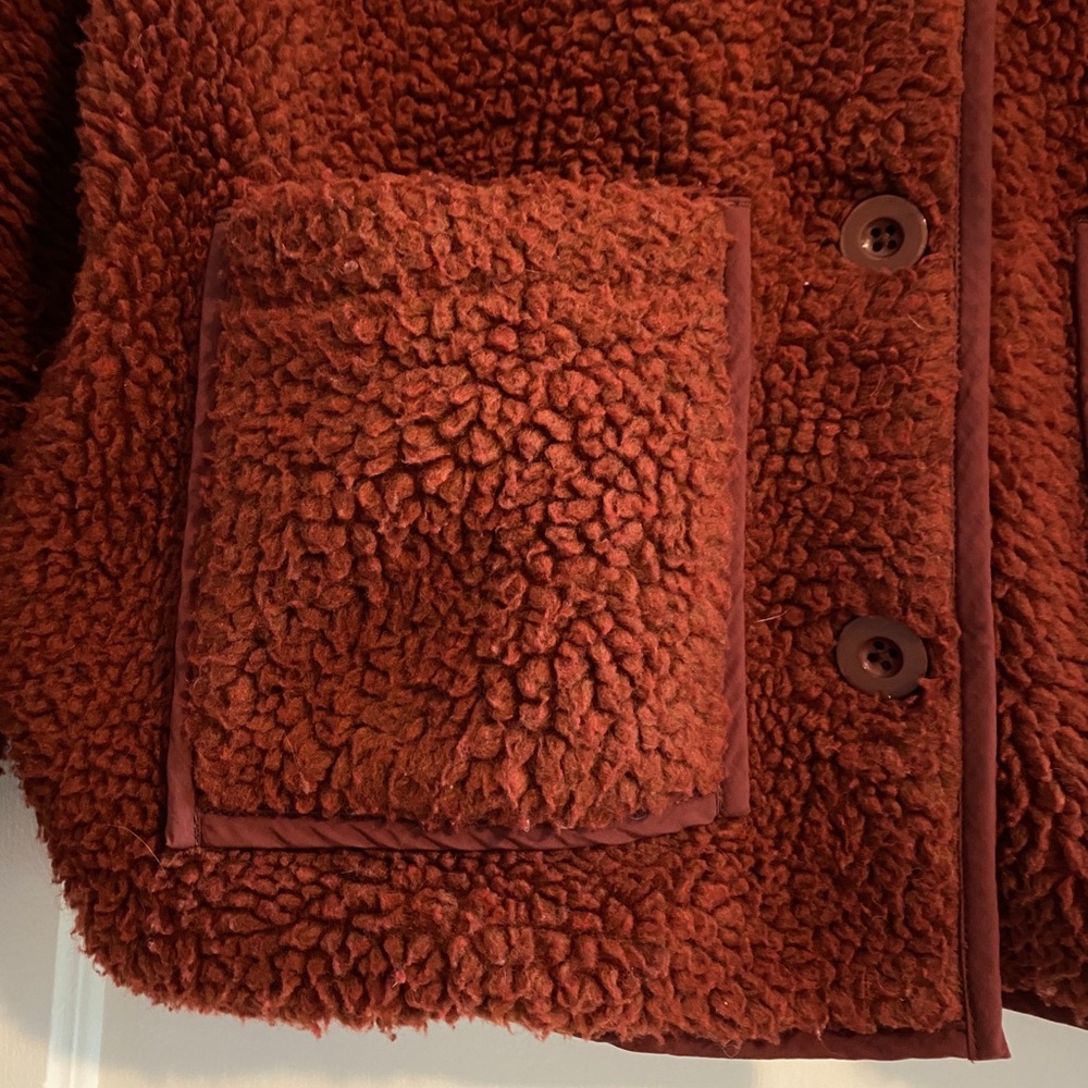 Stüssy Clay Sherpa Fleece Button Down Teddy Jacket Size XS - Picture 5 of 10